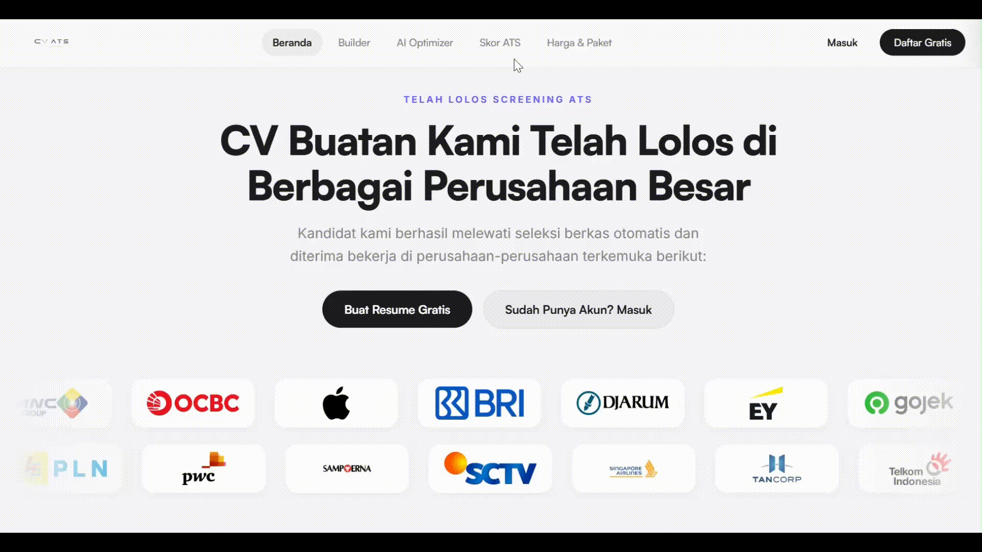 CV ATS Optimizer Live Demo Footage